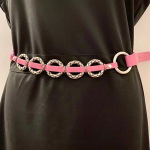 Antoniazzi Barbiecore Chain Narrow Leather PrairieWestern Artsy Boho Coquette B…